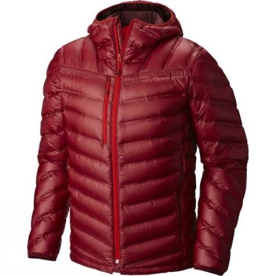 Chaquetas Mountain Hardwear Stretch Down RS Hooded Hombre - Rojas - Chile RAE978530